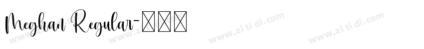 Meghan Regular字体转换